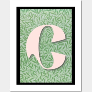 Greeny Letter C Posters and Art